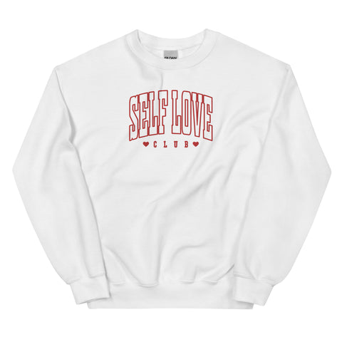 Embroidered Self Love Club Hearts Sweatshirt