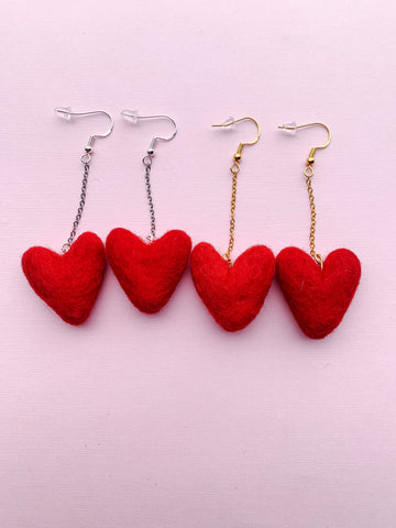 Heartfelt Drop Earrings