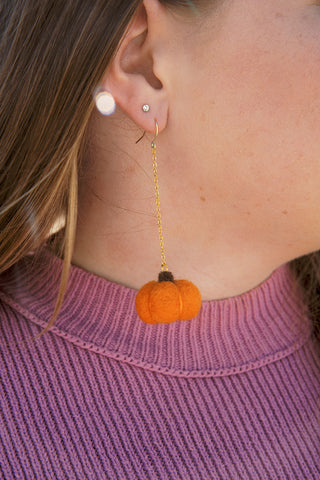 RESTOCK Pumpkin Fields Handmade Earrings